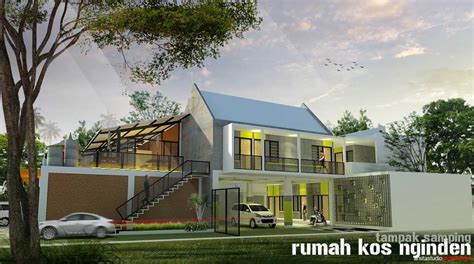 Photo Tampak-Samping Rumah Kos and Cafe 4 desain arsitek oleh Arsita