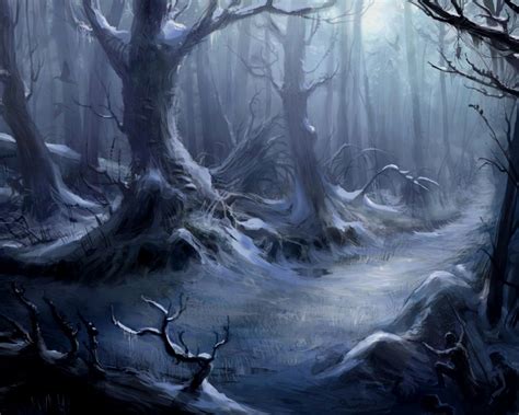 Dark Creepy Horror Spooky Scary Halloween Forest Wallpaper Creepy