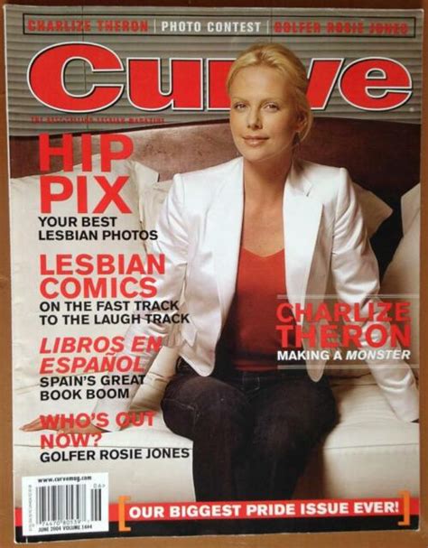 curve magazine june 2004 lesbian gay charlize theron rosie jones golf photo ebay