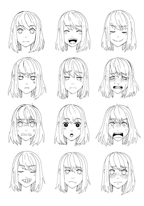 Kaoris Expressions By Maggiesoup On Deviantart Anime Face Drawing