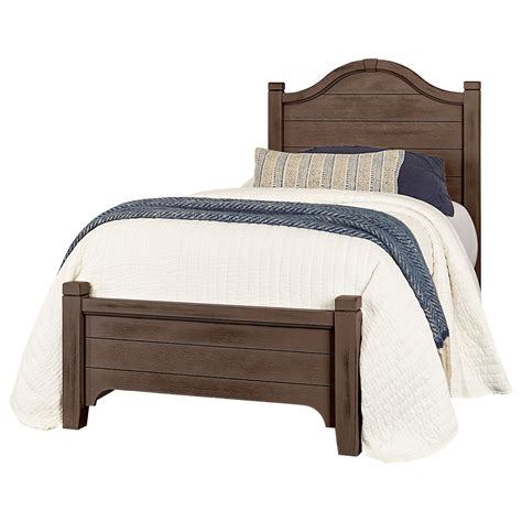 Laurel Mercantile Co Bungalow 740 338 833 900 Twin Low Profile Bed With Arch Headboard Dunk