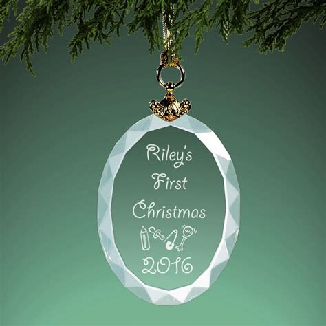 Enjoy free shipping on most stuff, even big stuff, this holiday season. Babys First Christmas Personalized Crystal Christmas Ornament