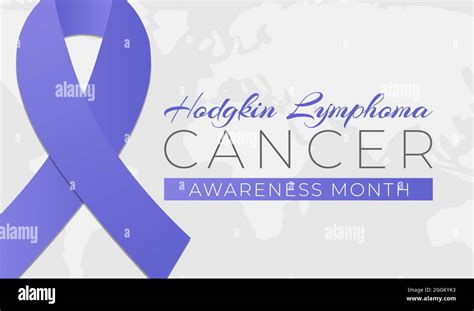 Hodgkin Lymphoma Cancer Awareness Month Background Illustration Banner