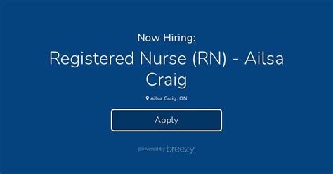 Registered Nurse Rn Ailsa Craig At Rhynocare