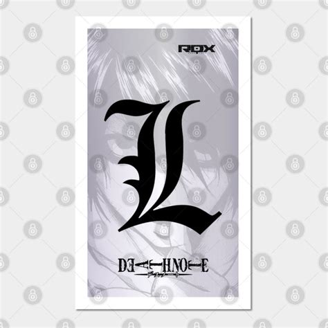 Death Note Posters Lawliet White Poster Tp2204 Death Note Store