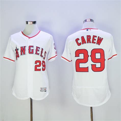 Los Angeles Angels 29 Rod Carew Basketball Jerseys Color White 1