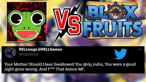The Rell SEAS AND Blox FRUITS BEEF YouTube