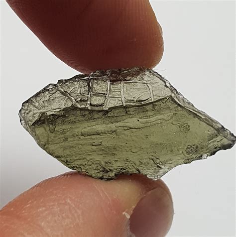 19 Grams Or 95 Carat Moldavite Tektite Piece Or Fragment Great Form