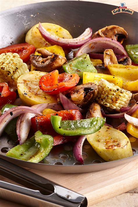 Roasted Garlic Grilled Vegetables Grilling Recipes Sides Smoked