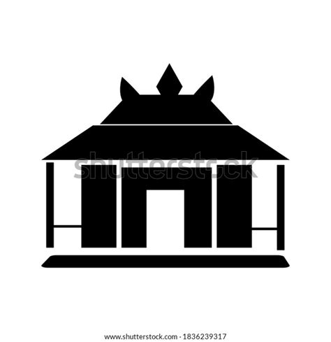 Traditional Joglo House Vector Icon Stock Vector Royalty Free