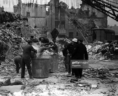Post World War Ii 13th May 1945 London England V 2 Bomb Damage At