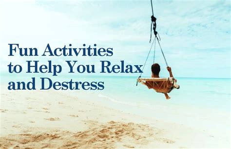 79 Atividades Divertidas Para Relaxar E Aliviar O Stress El Festival