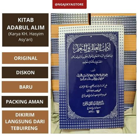Jual Kitab Adabul Alim Wal Mutaallim Terbaru Kh M Hasyim Asyari