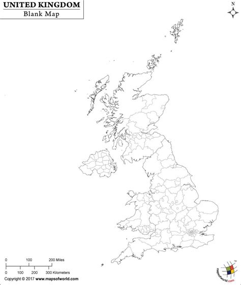 UK Map Outline Blank Map Of UK