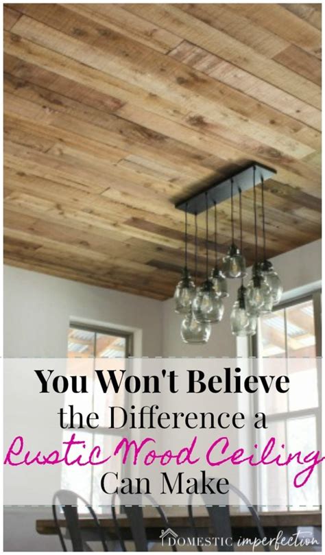 See more ideas about rustic, wood ceilings, wood wall. DIY Reclaimed Wood Ceiling (so cheap, so pretty ...