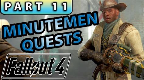 Fallout 4 Gameplay Walkthrough Part 11 Minutemen Side Quests Stream