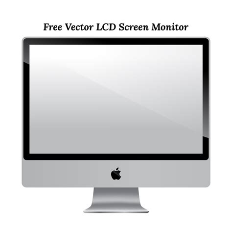 Free Vector Apple Lcd Monitor Screen Download In Ai And Eps Format