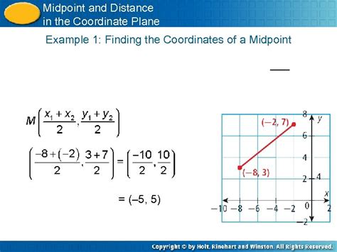 Midpoint And Distance In The Coordinate Plane