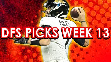 He is quickly becoming one of the most dominant tight ends. NFL DraftKings Picks + FanDuel Picks (Week 13 DFS Picks ...