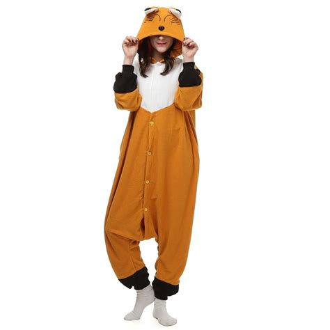 Fox Animal Pajamas Adult Sleep Lounge Unisex Pajamas Kigurumi Cosplay