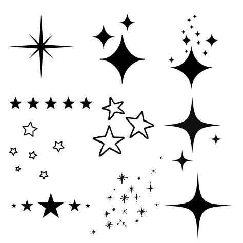 Clip Art And Image Files Sparkle Clipart Sparkle Cricut Stars Svg Sparkle