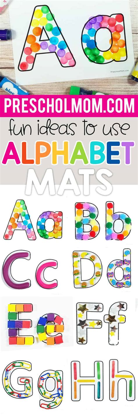 Alphabet Mat Printables Preschool Mom Alphabet Printa