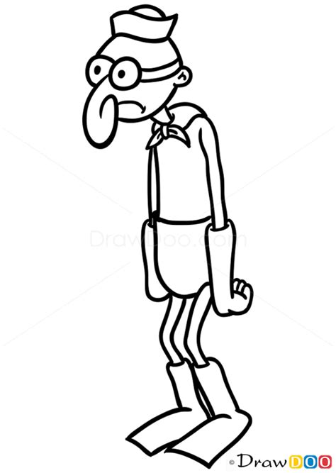 How to Draw Barnacle Boy, Spongebob