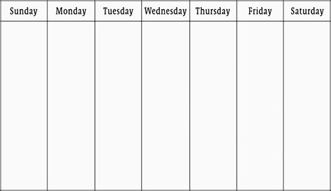 Blank Weekly Calendar Editable Pdf Word Or Image 1 Week Calendar