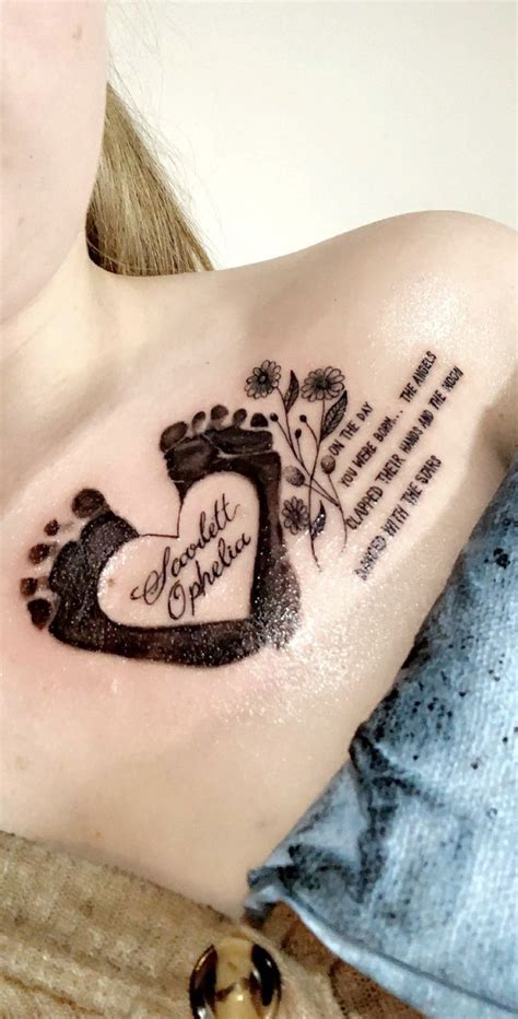 Baby Feet Tattoos For Mom