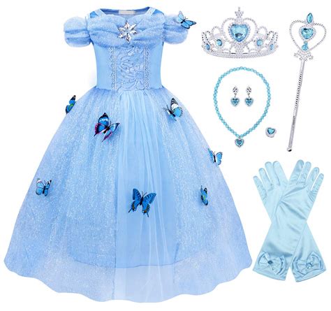 Buy Amzbarley Princess Cinderella Costume For Toddler Girls Dress Up