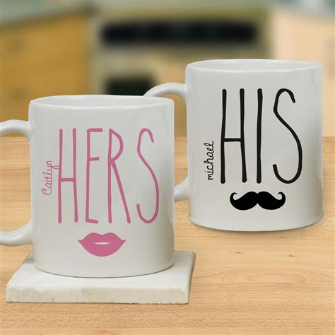 Personalized His And Hers Mug Set GiftsForYouNow
