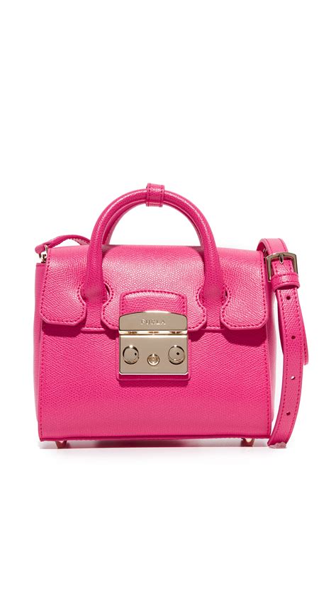 Furla Metropolis Mini Satchel Bag In Pink Lyst