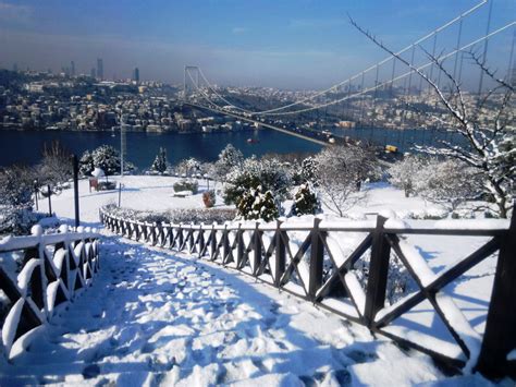 İstanbuldan Kar Manzaraları Istanbul Bay Bridge Belle Photo Blog