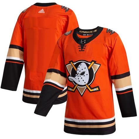 Mens Adidas Orange Anaheim Ducks 201920 Alternate Authentic Jersey