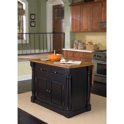 The hedon cambridge kitchen island is 36 x 51.5 x 18 inches and made from solid wood for durability. Home Styles Americana Distressed Cottage Oak Kitchen ...