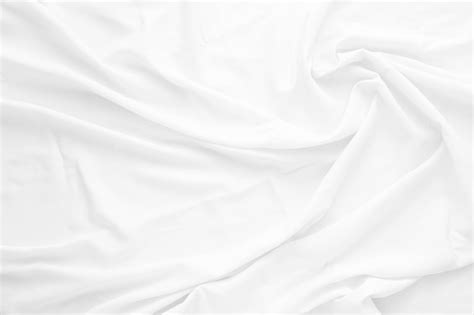Premium Photo White Wrinkled Fabric Texture