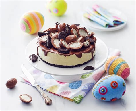 The rich and creamy taste sure makes cheesecake tastes better. Double Choc Easter Cheesecake recipe wow! | PHILADELPHIA