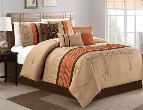 Hgmart Bedding Comforter Set Bed In A Bag Piece Luxury Embroidery