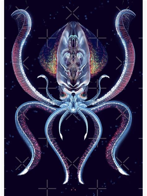 Diamond Squid Art Print By Thewhitebear In 2020 Art Prints Art