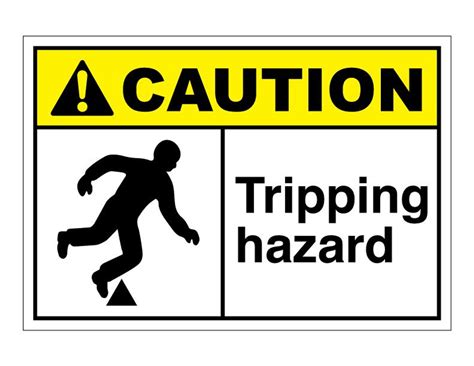 Ansi Caution Tripping Hazard