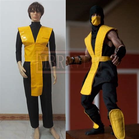 Mortal Kombat Scorpion Cosplay Costume In Game Costumes From Novelty