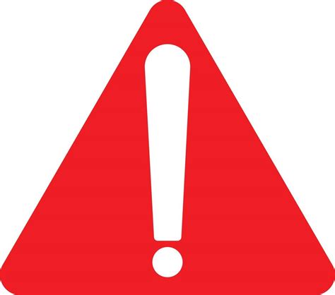 Red Exclamation Mark Red Warning Sign Exclamation Mark Sign 21333657