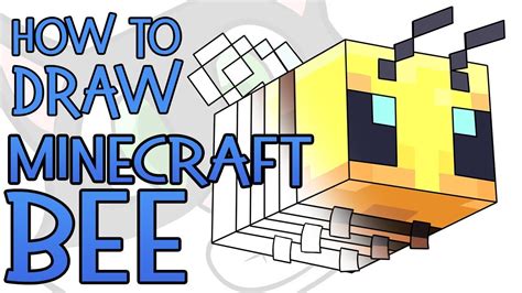 How To Draw A Minecraft Bee Step By Step