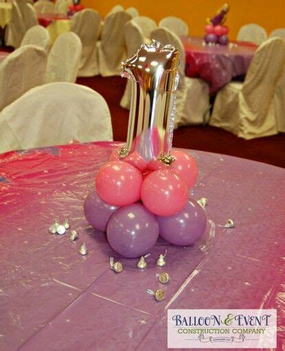 One Year Old First Birthday Balloons First Birthday Centerpieces