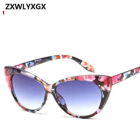 retro sexy cateye sunglasses women brand designer vintage cateyes sun glasses fashion female