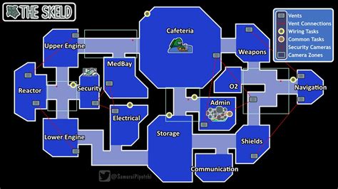 All Among Us Maps Guide The Skeld Mira Hq And Polus Gamepur