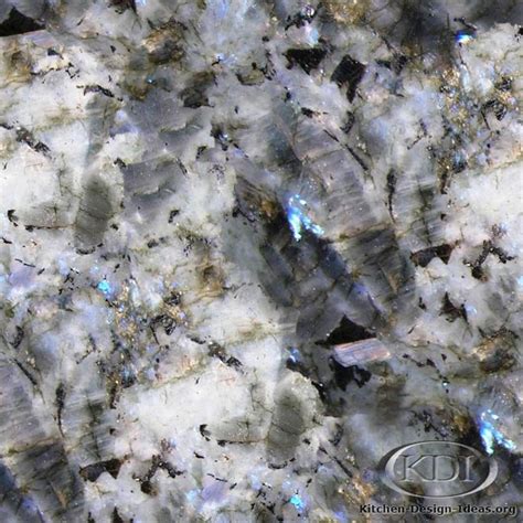 This white marble is a nice clean white milky background and very vivid, beautiful gray veins. Labradorite Blue Australe Granite - Kitchen Countertop Ideas