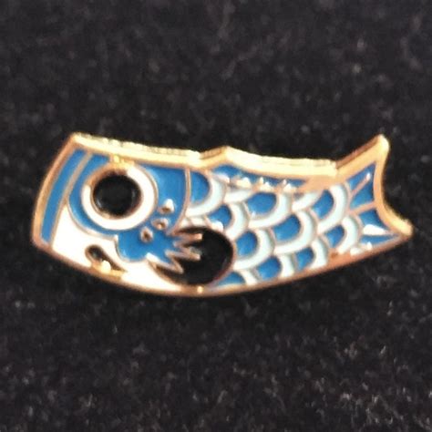 Koi Fishies Enamel Pins Colorful Red Black Blue And Light Etsy