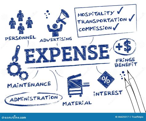 Expense Report Stock Illustration Image 46625517