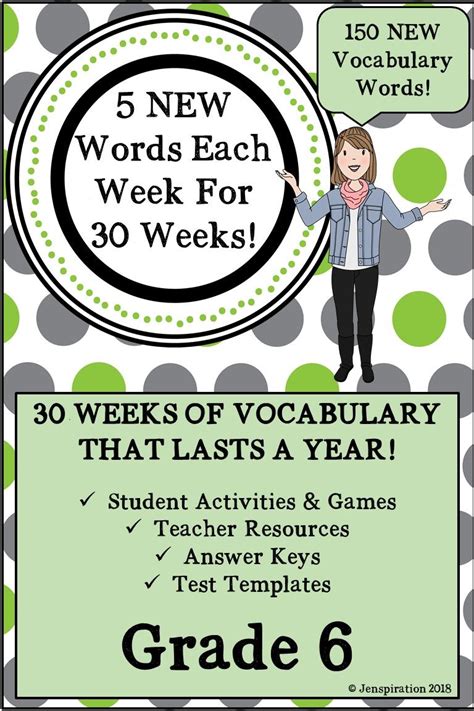 Weekly Vocab That Lasts A Year 6th Grade Words Within Words Vocab